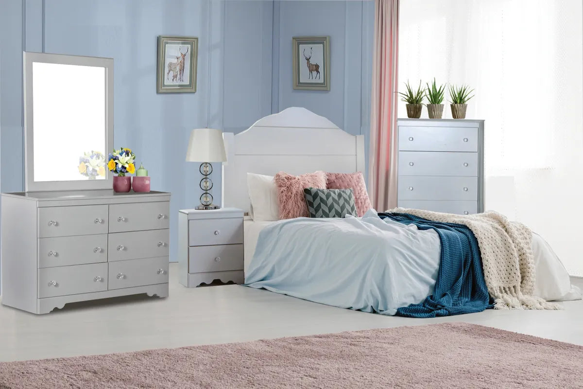 Modern Soft Pearl Bed Mirror