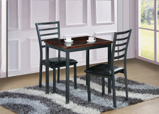 Coal Black Metal Style Dinette