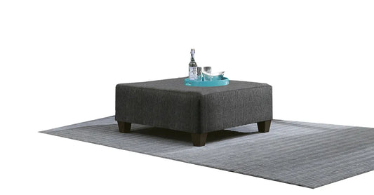 Smoky Grey Two-Piece Ottoman