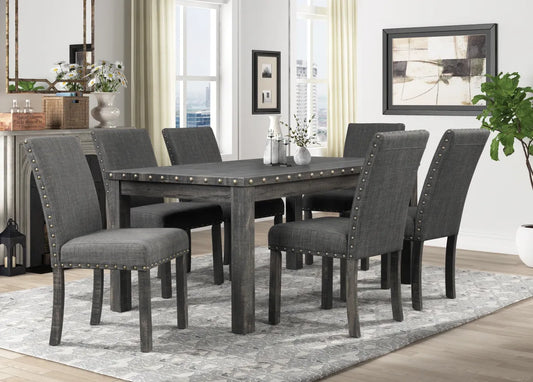 Whale Grey Transitional Dining Chairs